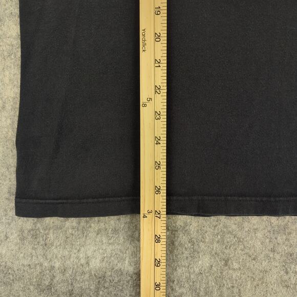 Nike Shirt Mens Medium Black Just Do It Swoosh Logo Spell Out Tee Athletic - Picture 5 of 6